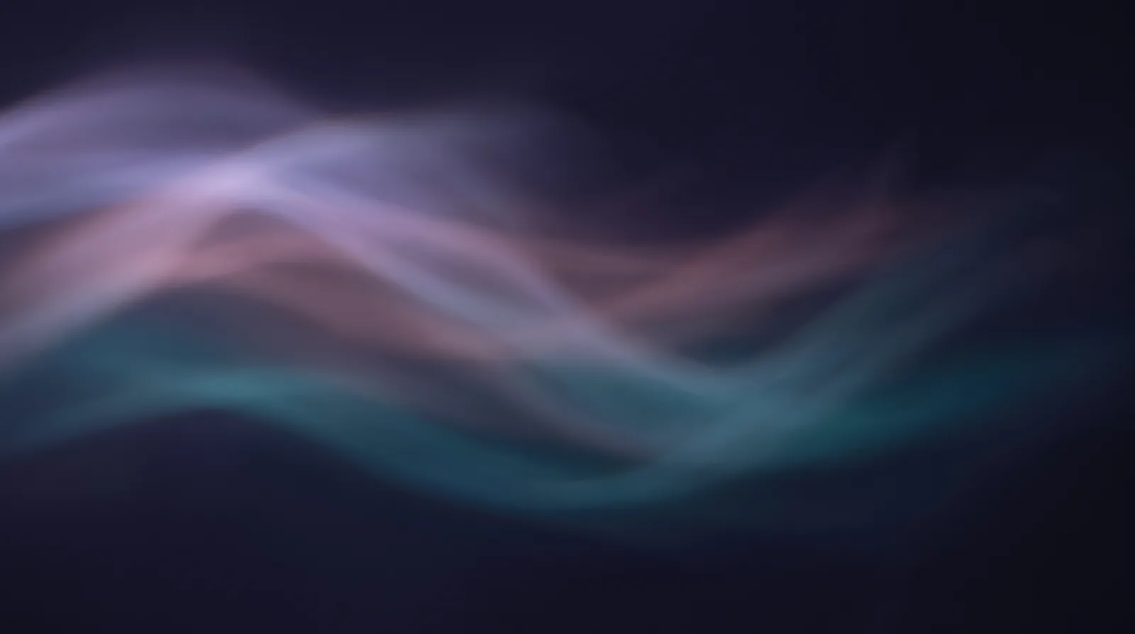 Soft drifting bands of lavender, rose and aqua light dissolving into a deep aubergine darkness, like slow sound made visible.
